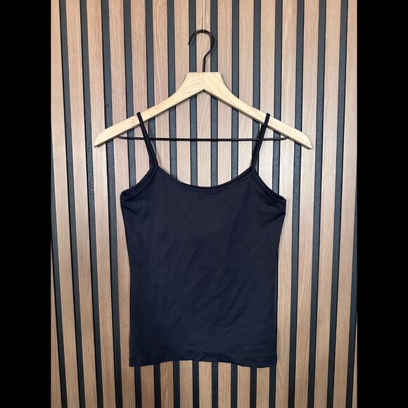 New Zara Cami Shirt Small Womens Black Tank Top Jersey Fabric - Picture 1 of 6
